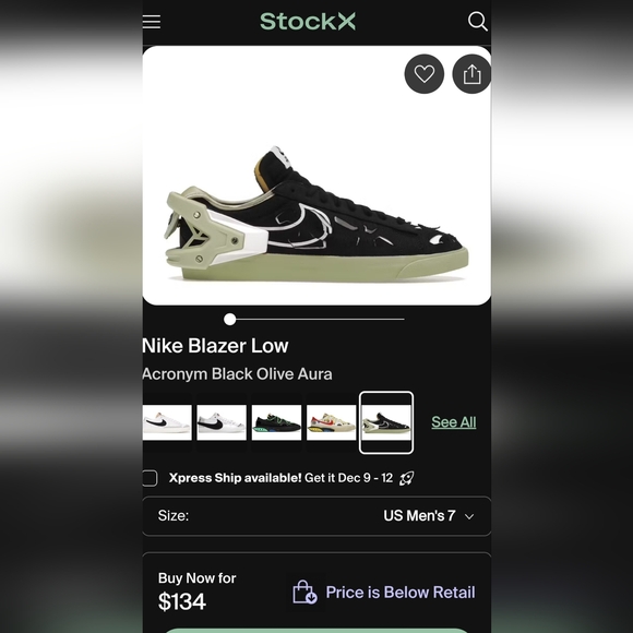 Nike Blazer Low in Black, White, and Olive - Picture 10 of 10